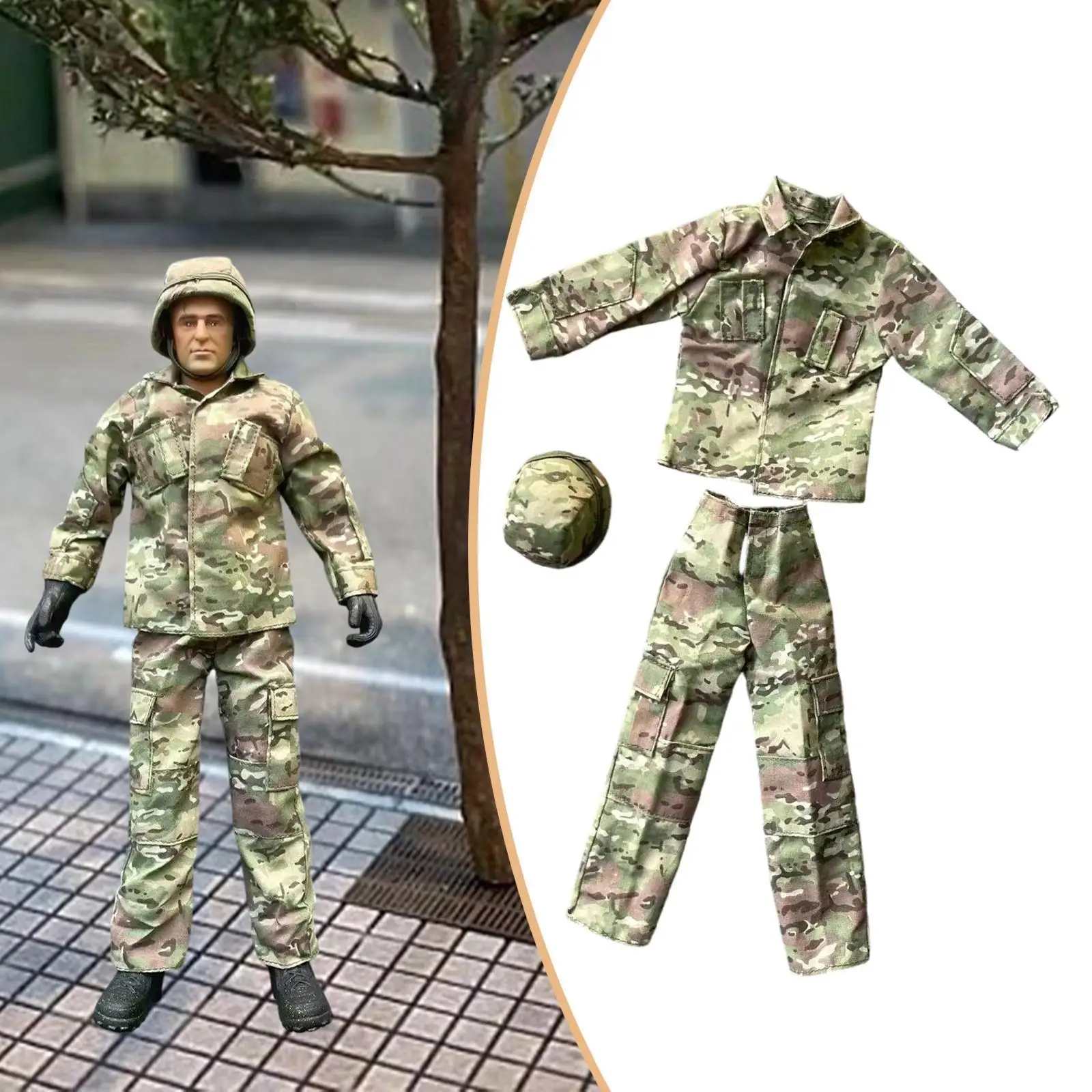 Abrigo para Figura en Miniatura, Escala 1/6, Ropa para Figura de Acción, Uniforme, Traje para Modelo Masculino de 12 Pulgadas, Disfraz