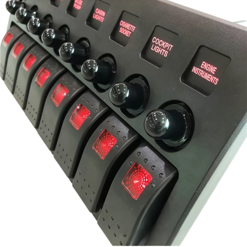 Speed Boat Waterproof Switch Panel RV Modification Switch Panel Multifunctional High Temperature Resistance Control Panels