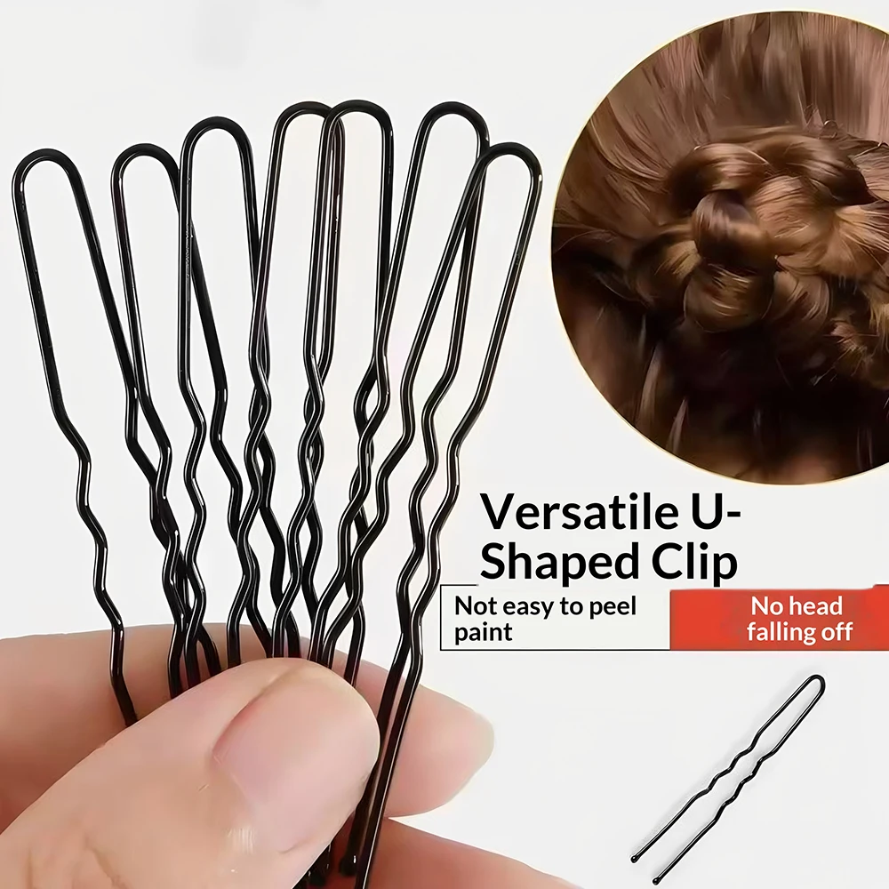 50pcs/card Professional Makeup Hair Maker Accessory Round Toe Black Hair Clip Bobby Pins Tool Tools Hot Sale ﻿