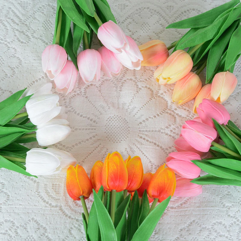 LED Tulip Night Light, Flower Bouquet Imitation Lamp, Ins Bedroom Decorative Ambient Table Lamp