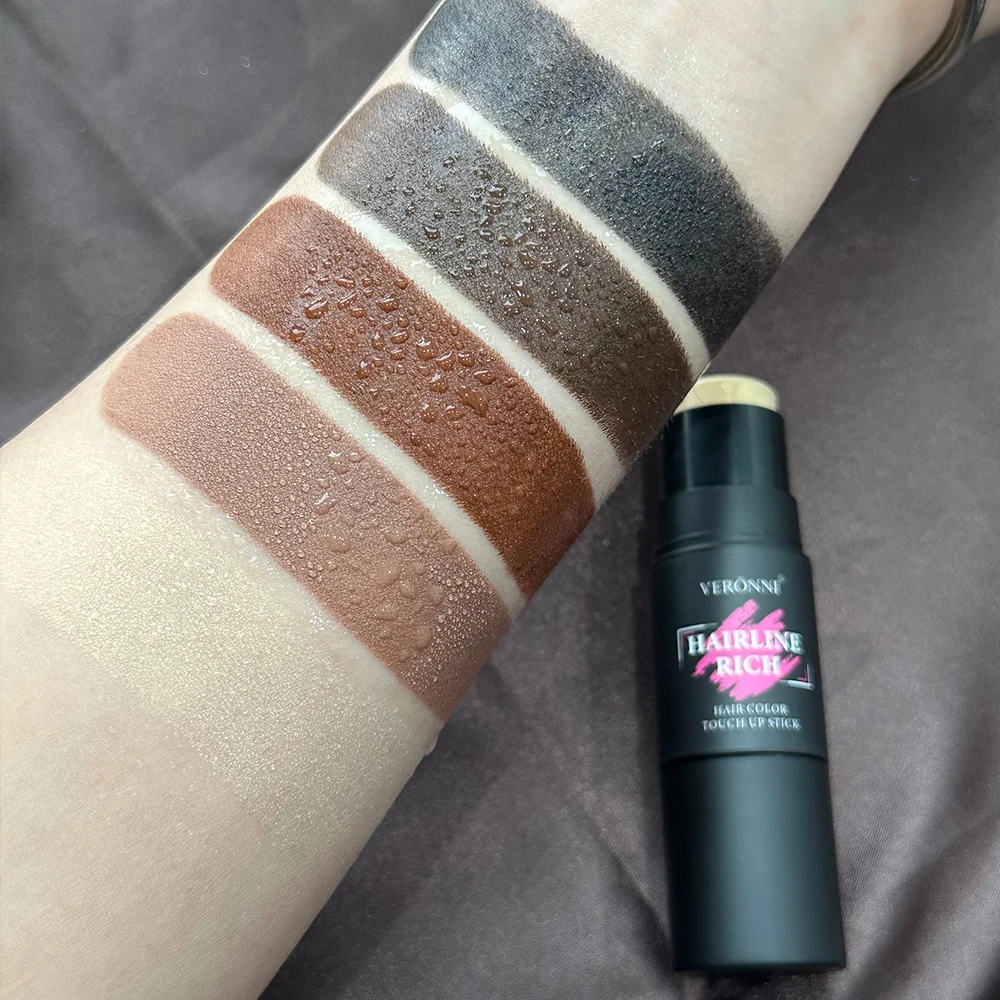 2-in-1 Hairline Filling Cream Stick-Hairline Rich Stick with Brush,Waterproof Matte for Gray Roots & Thinning Hair Concealer