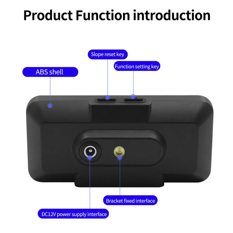 F3 Motorcycle 3 in 1 Tire Pressure Monitor GPS Speedometer Vehicle Speed Tachometer Slope Meter TPMS LCD Digital HUD