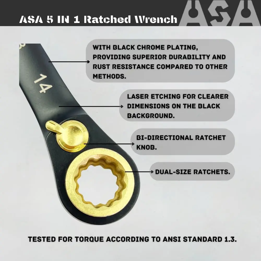 SCHWARZER 5-in-1-Ratschenschlüssel
