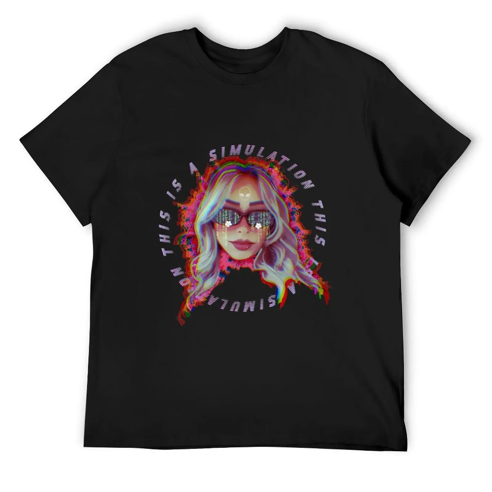 

Simulation T-Shirt new edition man t shirt aesthetic clothes t shirt for men