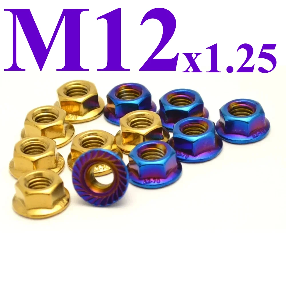 M12*1.25 Rear Sprocket Nut For Honda CBR600 NC700 RS125R VF1000 VFR750 VT600 VT750 VTR1000 Firestorm XL1000V XRV750 Africa Twin