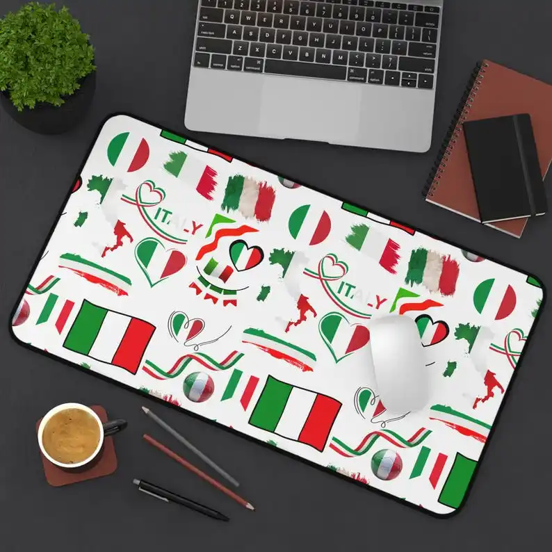 

Italy Pride Festival Pattern Desk Mat, Cute Desktop Decoration, Non-slip Waterproof Gaming Mouse Pad, Perfect Gift for Friends.