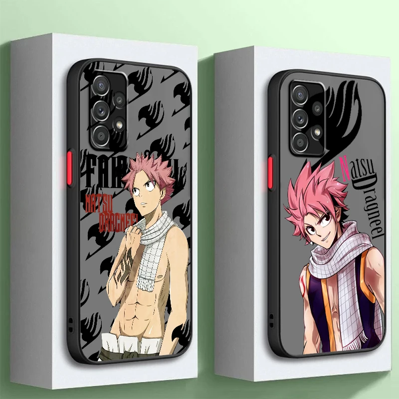 F-Fairy T-Tail N-Natsu D-Dragneel Frosted Translucent For Samsung Note 20 A35 A03 A54 A31 A22 A34 A14 A24 A04 A55 5G Cover