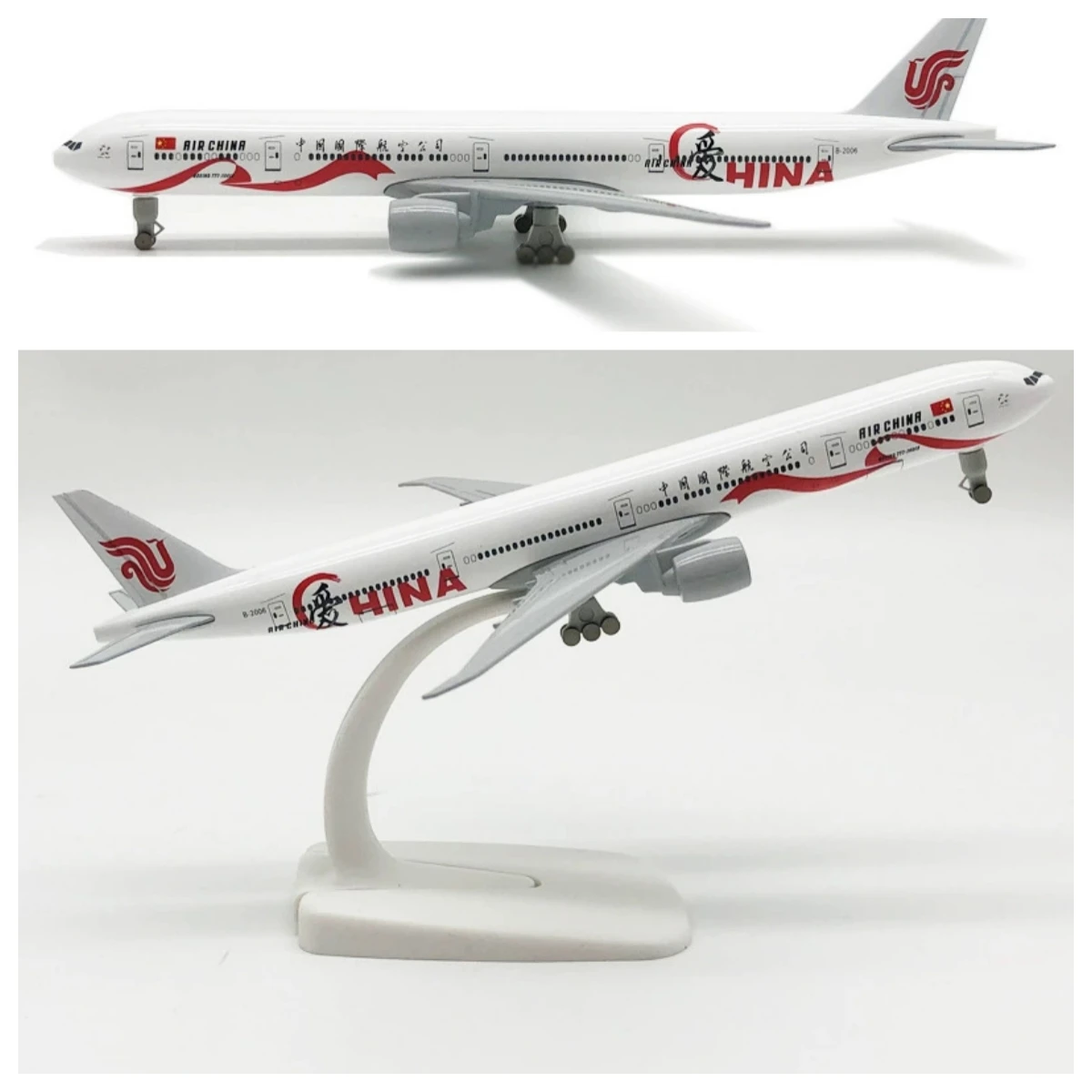 

Toy planes 20cm Alloy Metal Air China Airlines Love B777 Airways Diecast Airplane Model Plane Model Aircraft w Landing Gears