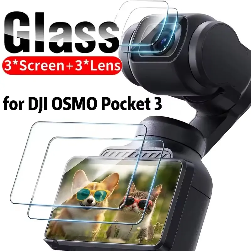 �y�Z�[�����z�����K���X Flim DJI OSMO Pocket 3 �X�N���[���v���e�N�^�[�A���`�X�N���b�`�����Y�t�B�����ی�J�o�[ DJI Pocket 3 �A�N�Z�T���[