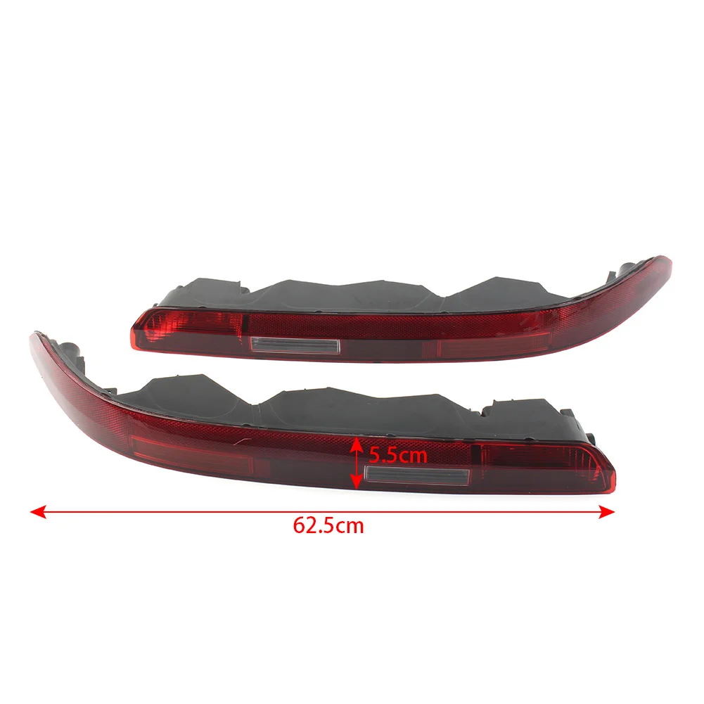 2Pcs/Pair Car Rear Bumper Lower Tail Light Lamp Taillight With 4 Bulbs For Audi Q7 EU Version 2016-2023 4M0945095 4M0945096