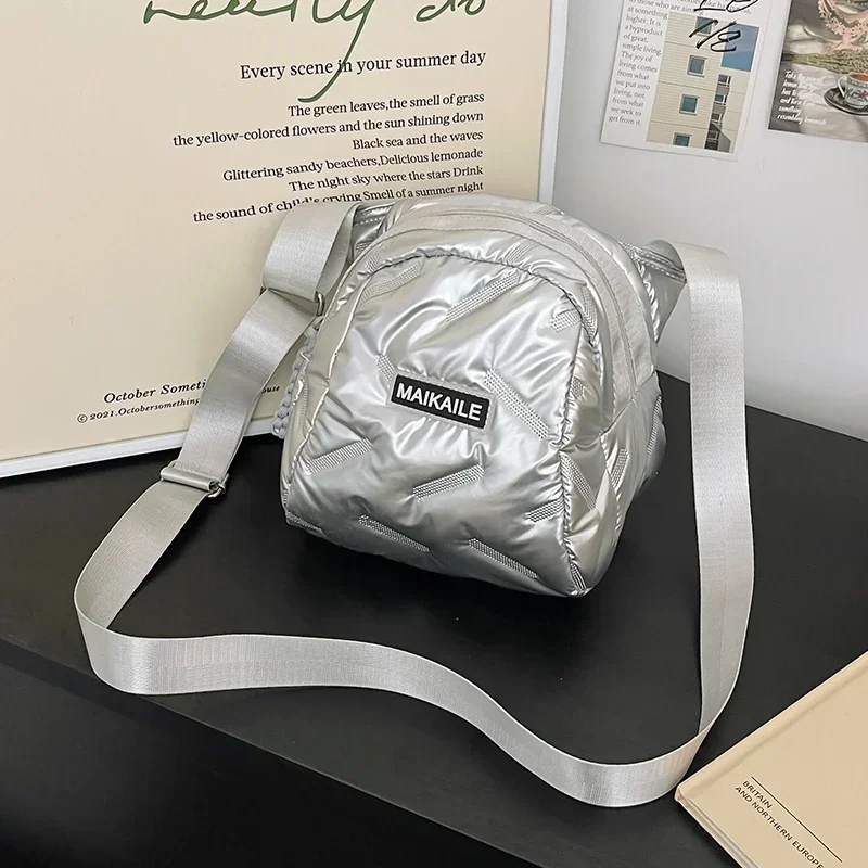 Torebki damskie crossbody z PU, zapinane na zamek, modne, z przegródkami wewnętrznymi, szyte, codzienne torebki na ramię - hit sprzedaży.