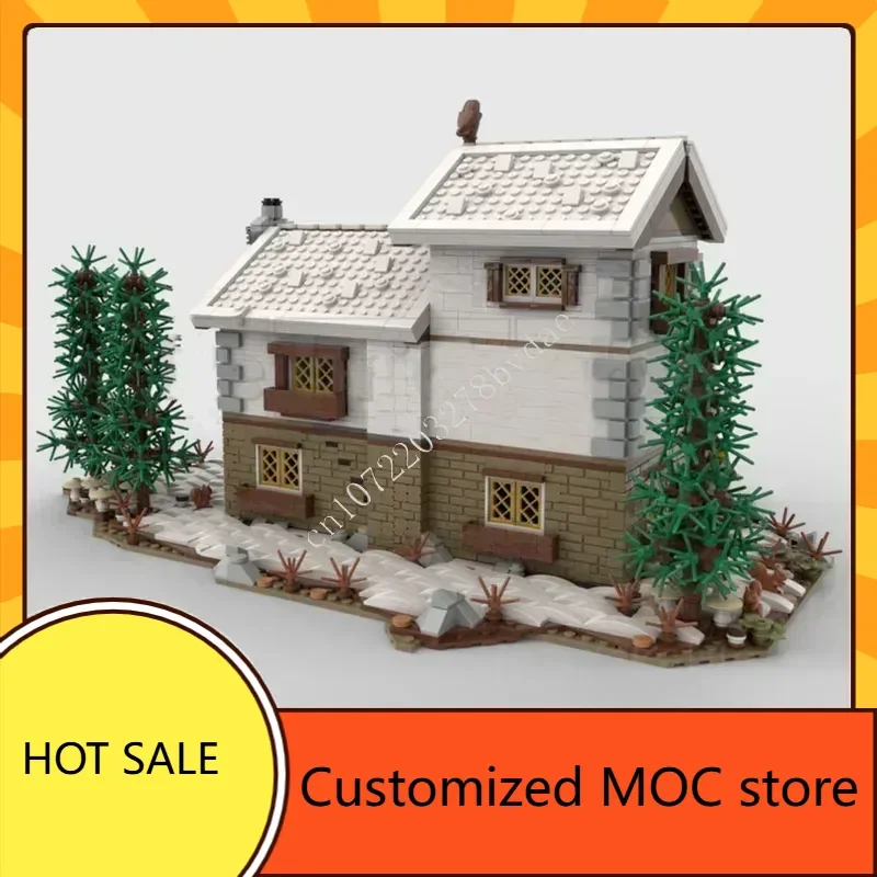 3098 قطعة لغز الأسرة كوخ MOC الإبداعية عطلة StreetView العمارة عيد ميلاد الجمعية لعبة هدية الكريسماس للأطفال الذين تتراوح أعمارهم بين