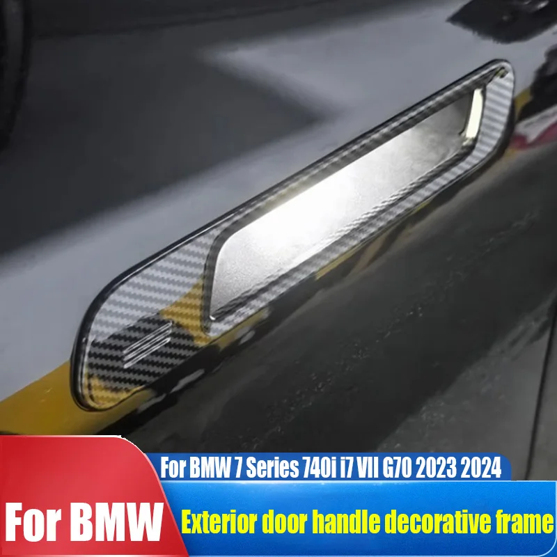 

Внешняя дверная ручка, декоративная рамка, аксессуары для модификации автомобиля, устойчивые к царапинам для BMW 7 серии 740i i7 VII G70 2023 2024