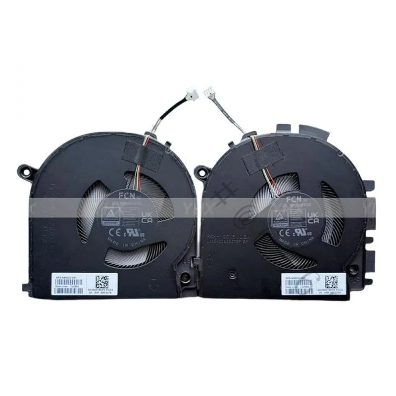 AS+New L&R UMA Cooling Fan For HP ENVY 17‑CW 17‑CW1003CA 24C1 23C1 Laptop Cooler Fan Assembly P/N:N98022‑001 Replacement Repair