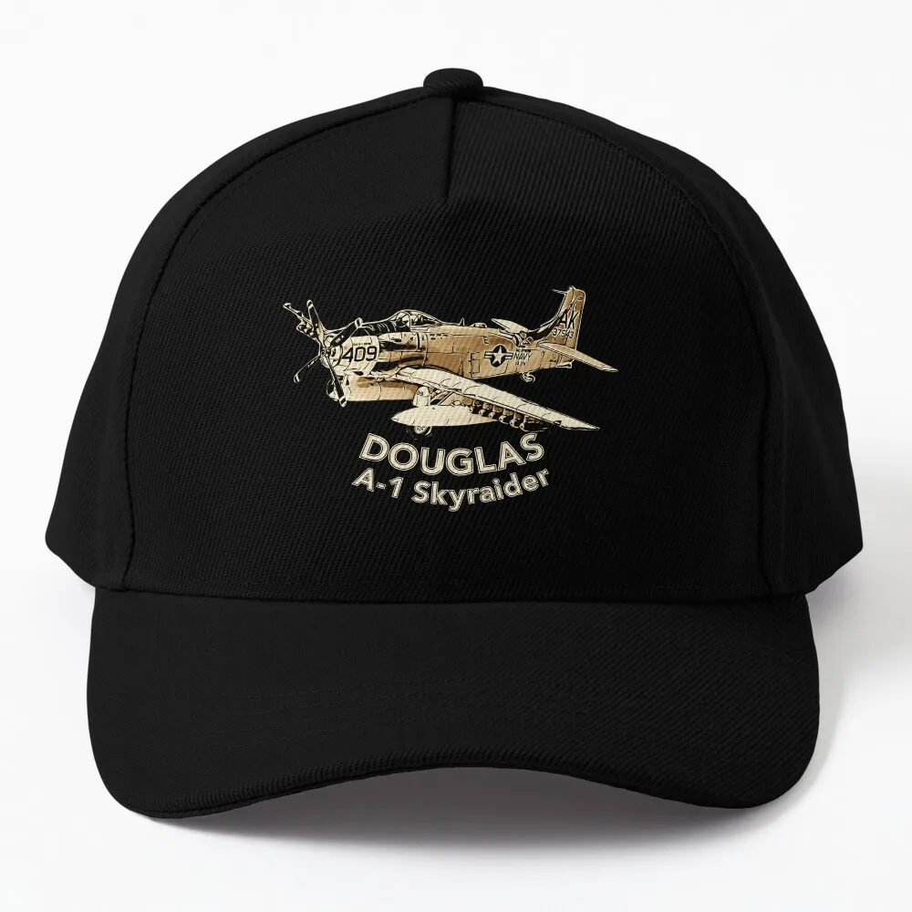 McDonnell Douglas A-1 Skyraider Vintage Military Aircraft Baseball Cap Thermal Visor party hats Mens Caps Women's