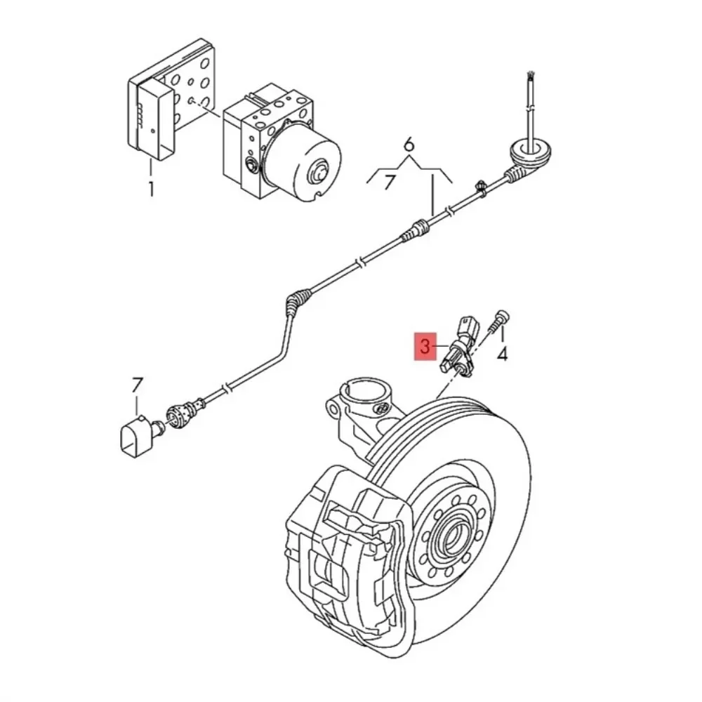 Sensor de velocidad ABS, 10 piezas, WHT003861, para Golf, Passat, Jetta, Bora, Polo, Tiguan, A1, A3, Q2, Q3, TT, Octavia, Superb, Kamiq, Ateca,