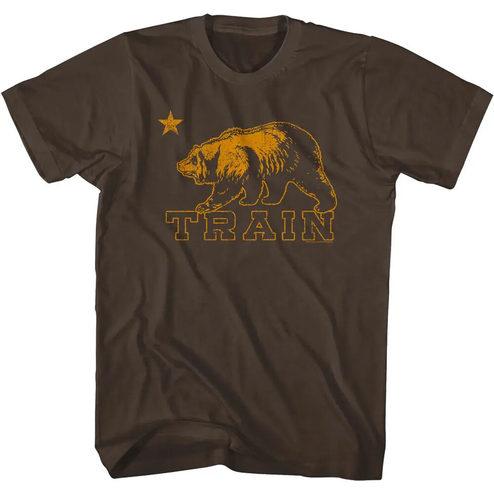 Train Band California Bear Men's T Shirt 90s Rock Album Concert Merch