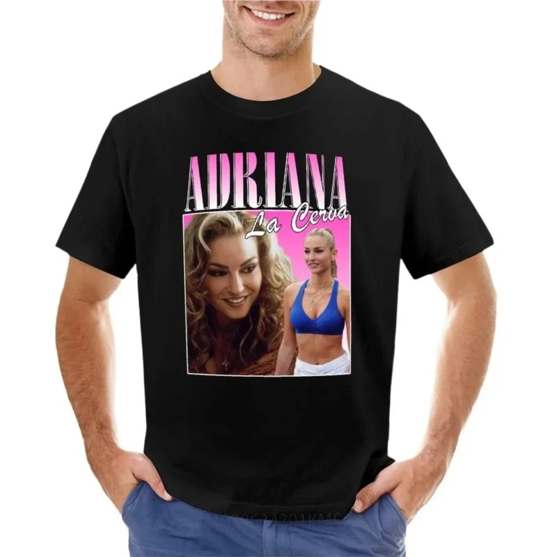 Adriana La Cerva Retro Design Sopranos T-Shirt oversized for a boy shirts graphic tees boys whites plain t shirts men