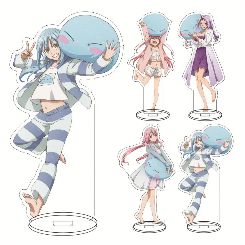 Anime That Time I Got Reincarnated as a Slime Rimuru Tempest Acrylic Stand Figure Model Plate Cosplay Collection Desktop Decor