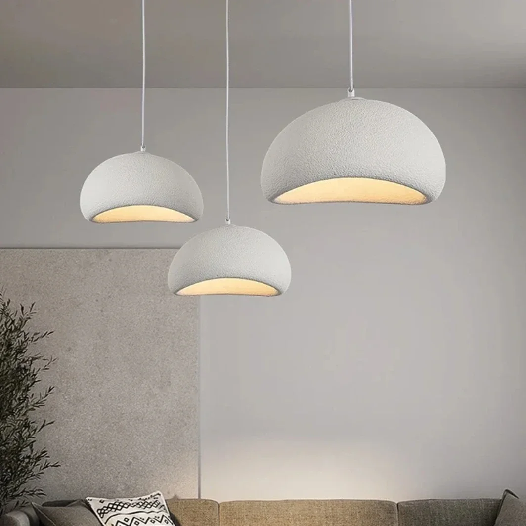 

Nordic Wabi Sabi LED E27 Pendant Light Designer Restaurant Original Lamp for Living Room Bedroom Bar Counter Island Home Decor