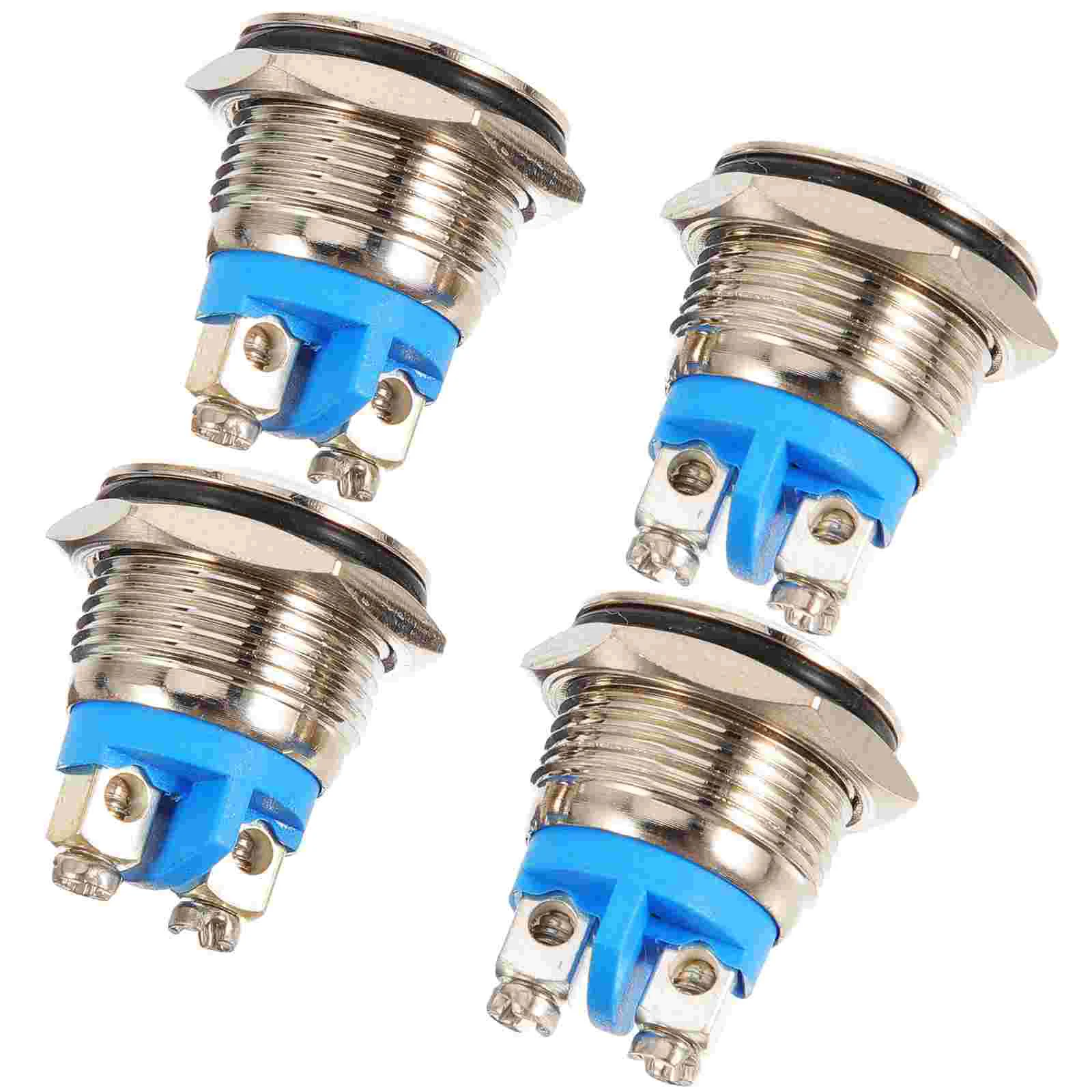 4 Pcs Doorbell Button Ringer for Universal Chime Push Nickel-plated Copper Sturdy Wired Easy Install