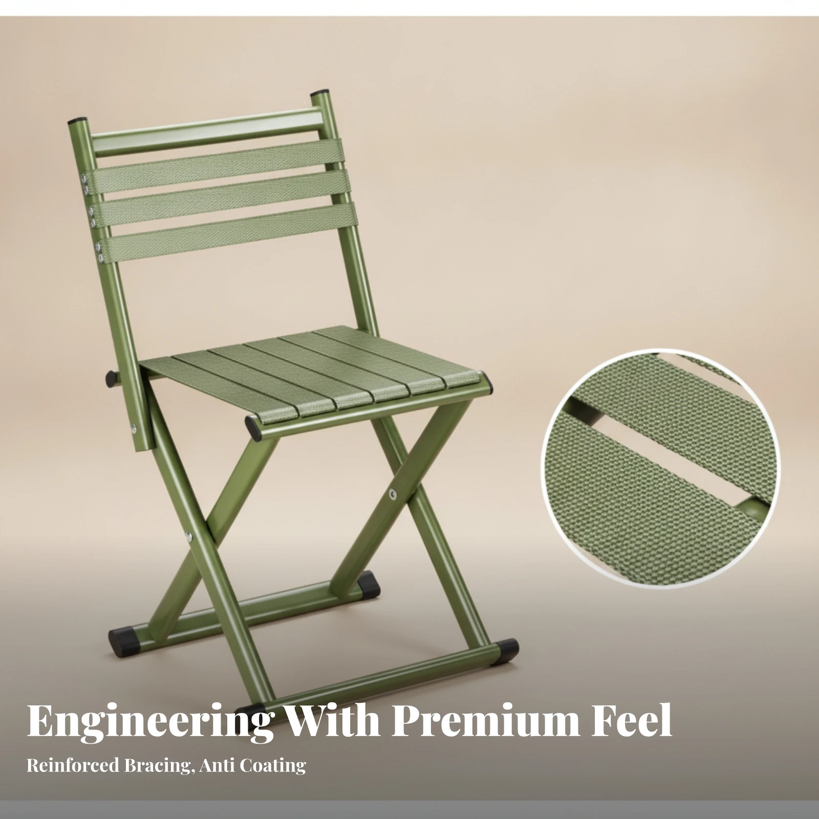 Folding Chair Compact Folding Chair with Backrest Foldable Seat Sturdy Furniture Comfortable for Campers, Camping, Patio
