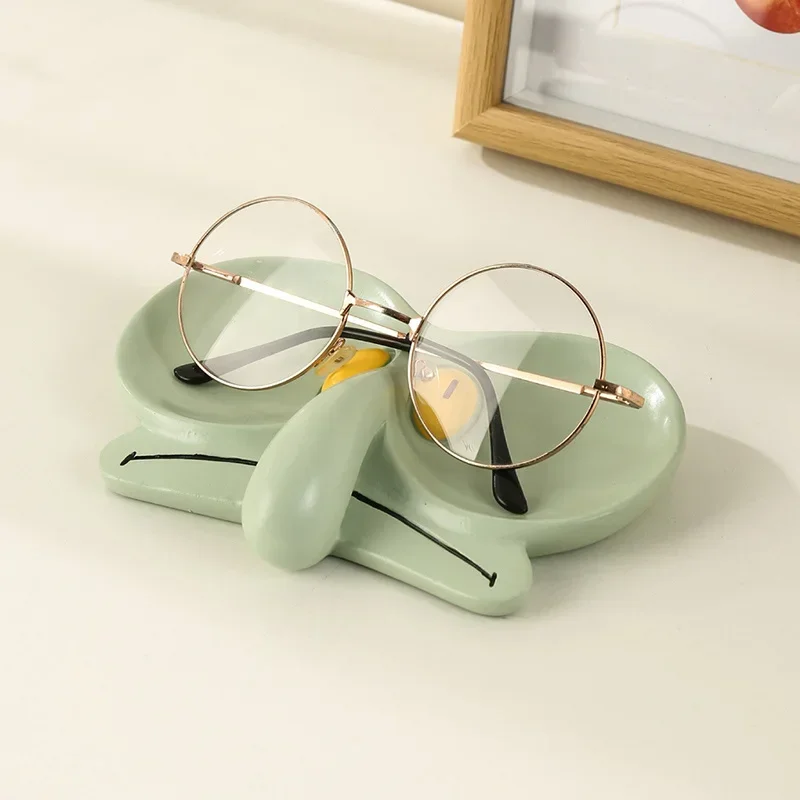 Cartoon Tray Sponges Baby Octopus Brother Glasses Frame Jewelry Box Storage Tray Decoration Cute Office Desktop Decorative Tray