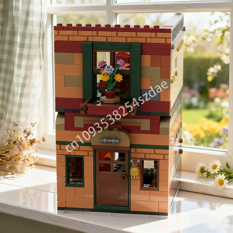 

515pcs MOC Baker Street Caf Creatored Model Building Blocks Construction Assemble Toys Creative Christmas Gift Idea Brick Kids