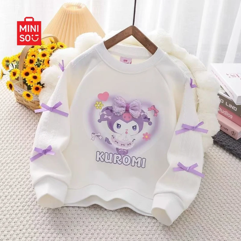 

2025 Girls Fleece Hoodie, Plush Lace Bow Pullover for Kids & Toddlers Winter Warm Top