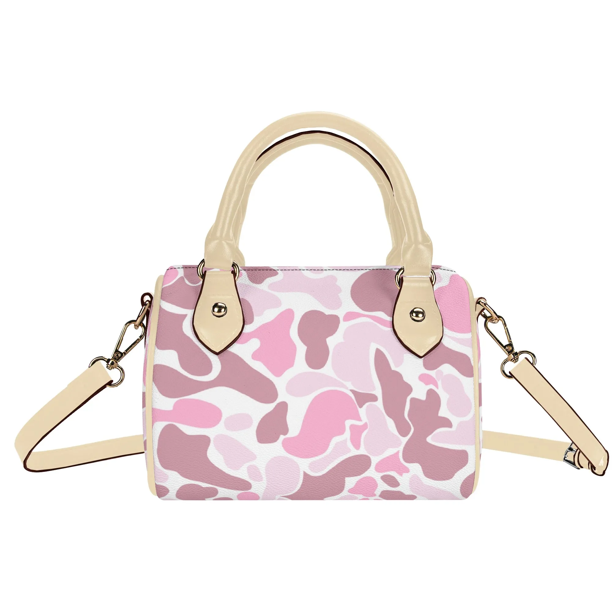 

purple Camo Custom High Quality Design Ladies Crossbody Bag Womens Boston Pillow Bag Waterproof Cloud Camo Pu Leather Purse
