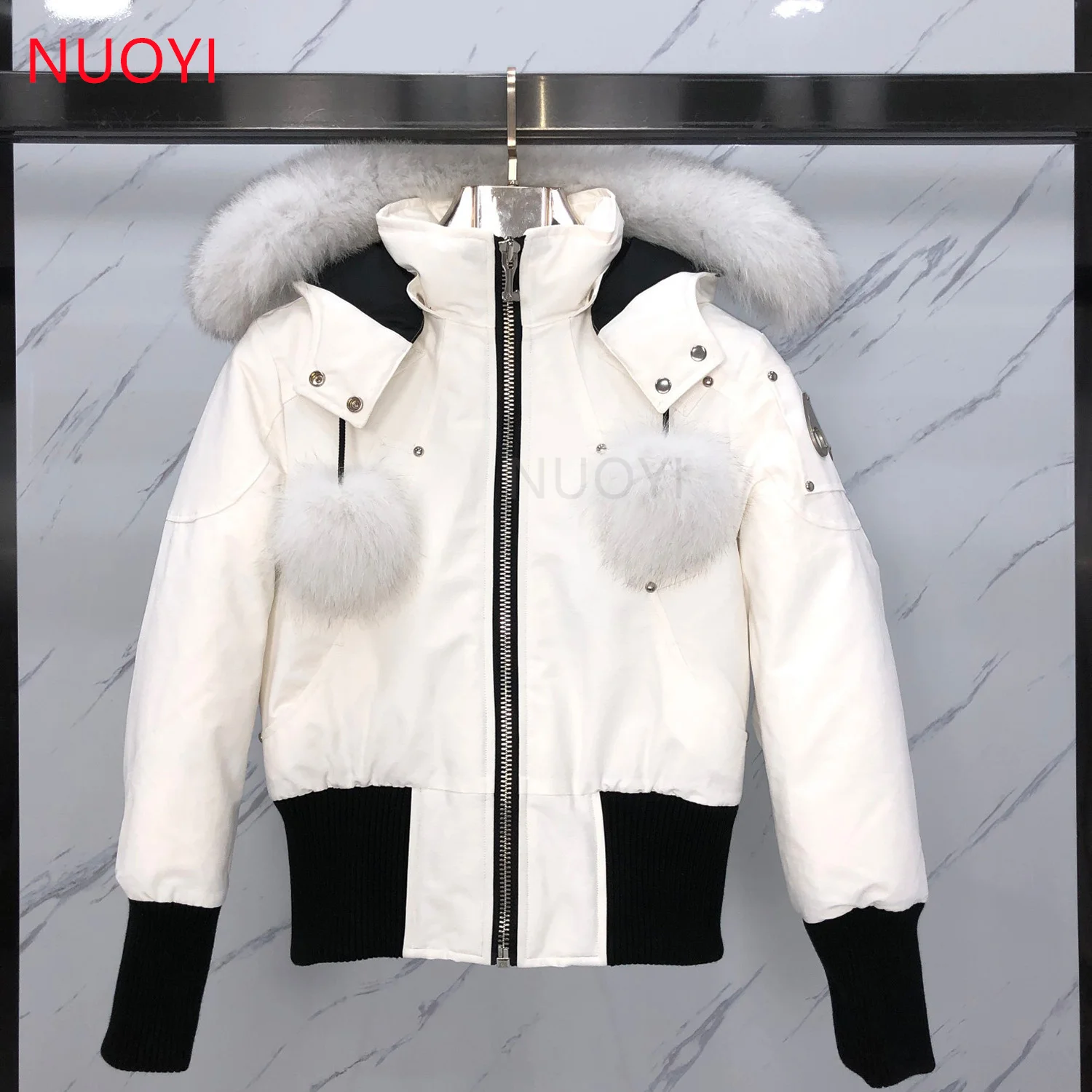 03 Canadian Down Jacket Women\'s Short Coat Parka Expedition White Goose Down Snowcoat Lady Top Brand Jacket Coat