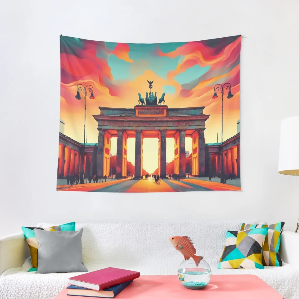

Brandenburg Gate at Sunset Tapestry Room Decorations Aesthetics Decoration Wall Room Decoration Accessories Tapestry