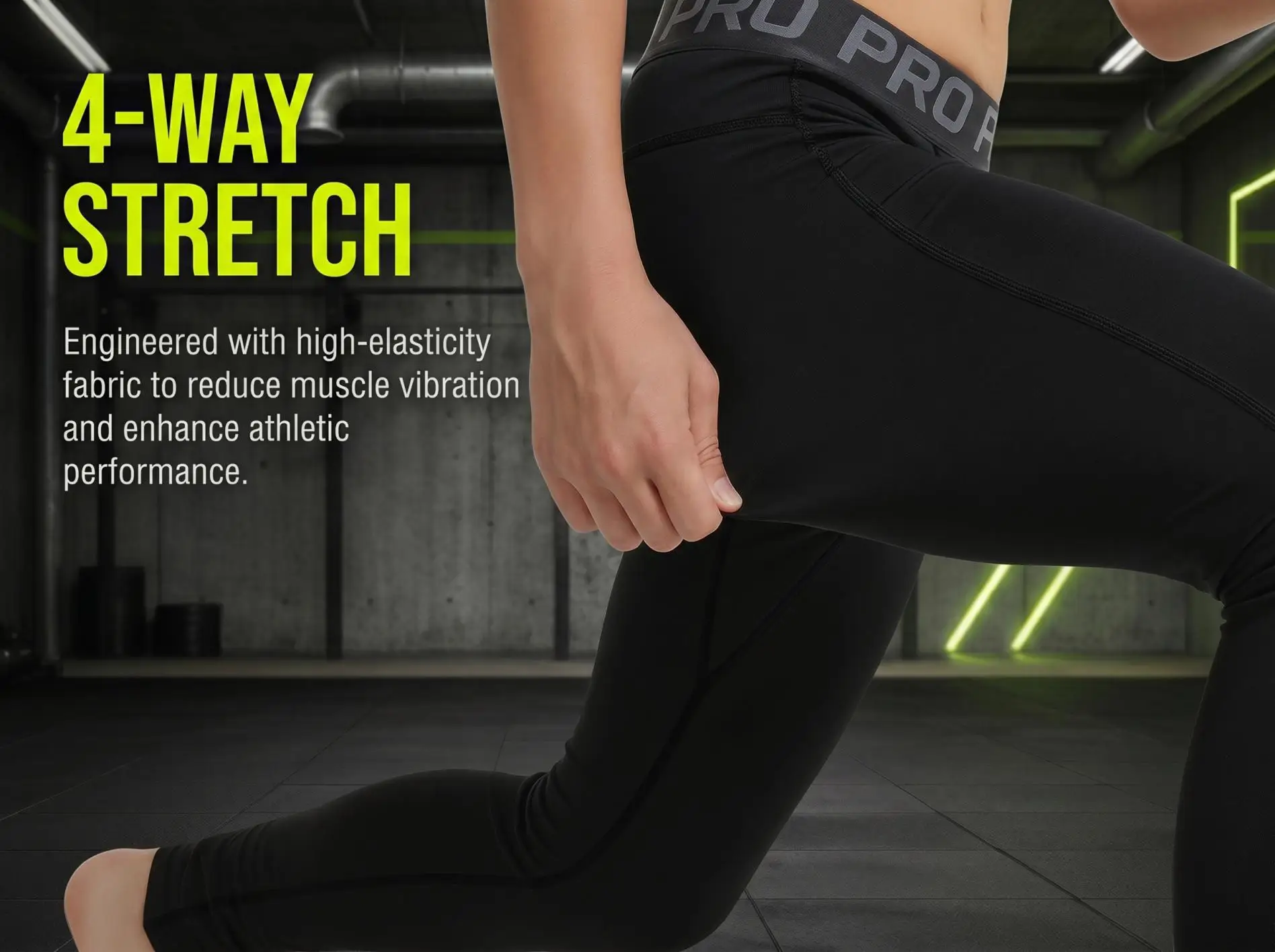 Jugendliche Jungen Athletische Kompressions-Leggings Basisschicht Fußball-Workout-Tights Sport-Fitness-Kompressionshosen – Detail 1