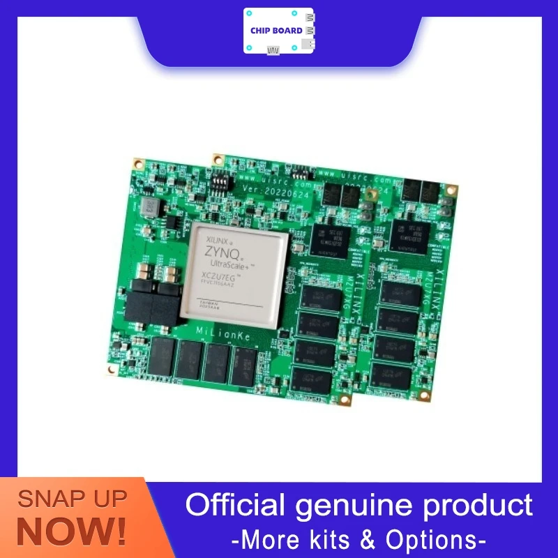 

Основный модуль FPGA Milinker MLK-CM03-7EG7EV, Zynq UltraScale+ ZU7EV/7EG, интерфейс с высокой полосой 15 GTX.