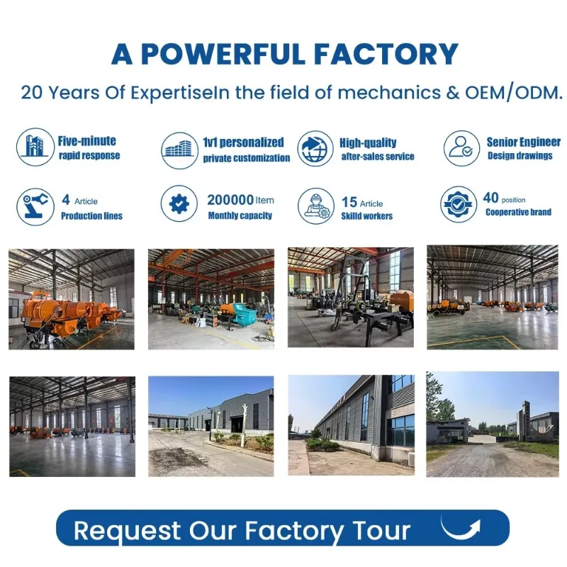 Customized High Efficiency Portable ConcretePump 1-Year Warranty For Construction Suitable For Various Construction Sites