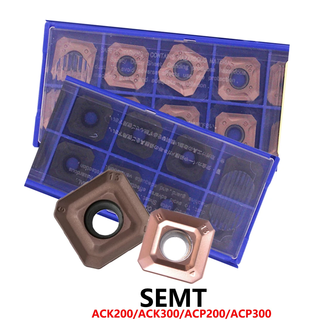 

Оригинальные твердосплавные вставки SEMT13T3 AGSN SEMT13T3AGSN SEMT13T3AGSR SEMT13T3AGSN G H ACK200 ACK300 ACP200 Инструменты с ЧПУ Лезвие SEMT 13T3