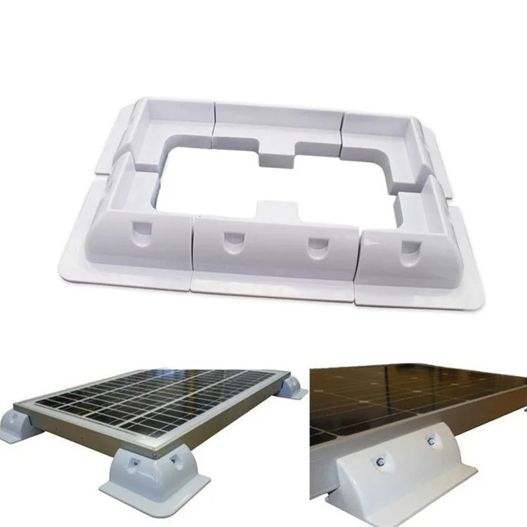 Solar Panel Mounting Bracket Installed in RV Caravan Camper Deck of Yacht ABS Plastic Waterproof Solar Support