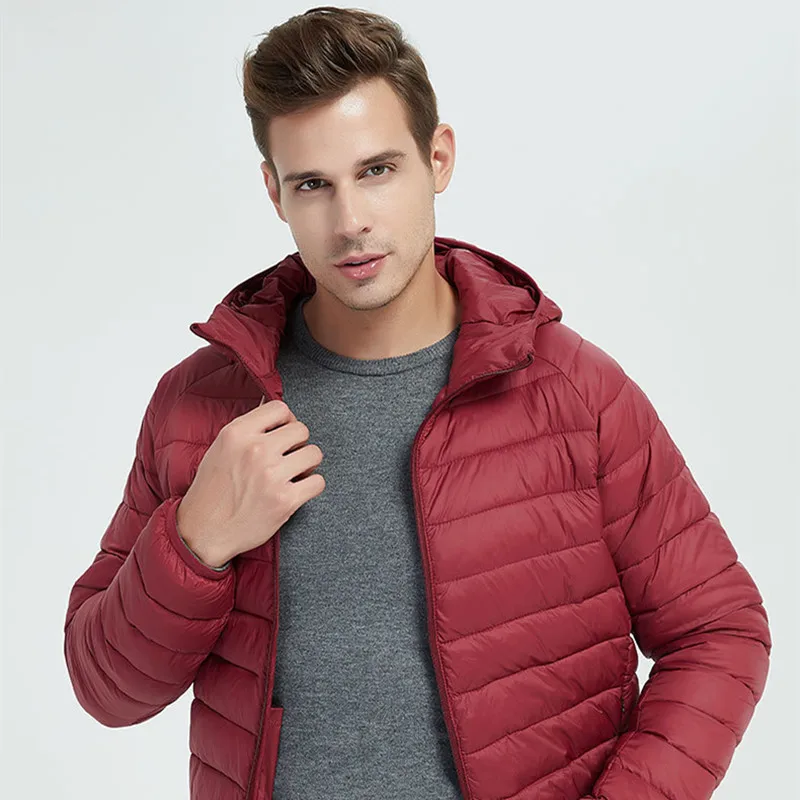 MRMT 2024 Brand New Men's Cotton Jacket Fashion Cotton Jacket Men's Lightweight Short Hooded Cotton Jacket