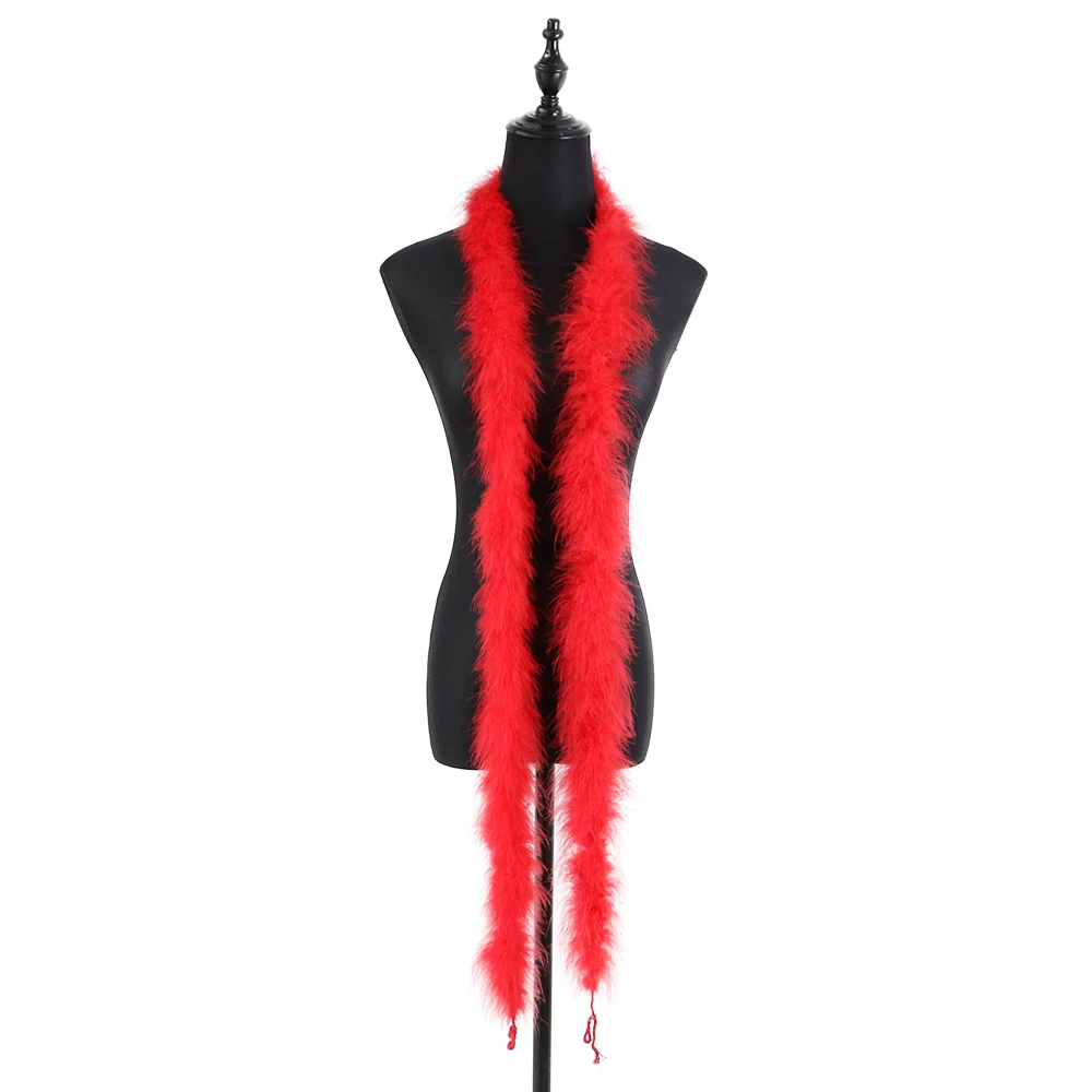11 gram kalkoenveer boa pluizige maraboe veren sjaal bruiloft kleding accessoires vakantie decoraties naaien versieringen 2 meter