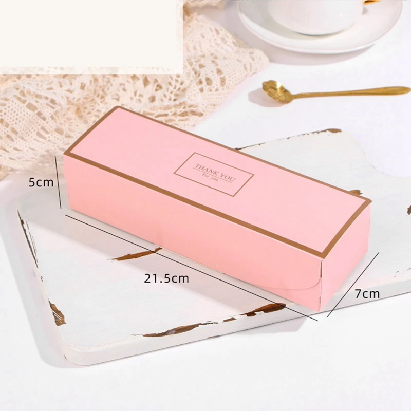 50 Pcs Rectangular Egg Yolk Crisp Packaging Box, Baking Cake Chocolate Packaging Box, Party Supplies