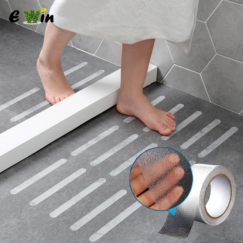 

5/10M PEVA Rubber Bathroom Anti Slip Stickers Indoor/Outdoor Stair Floor High Friction Transparent Anti-slip Tape