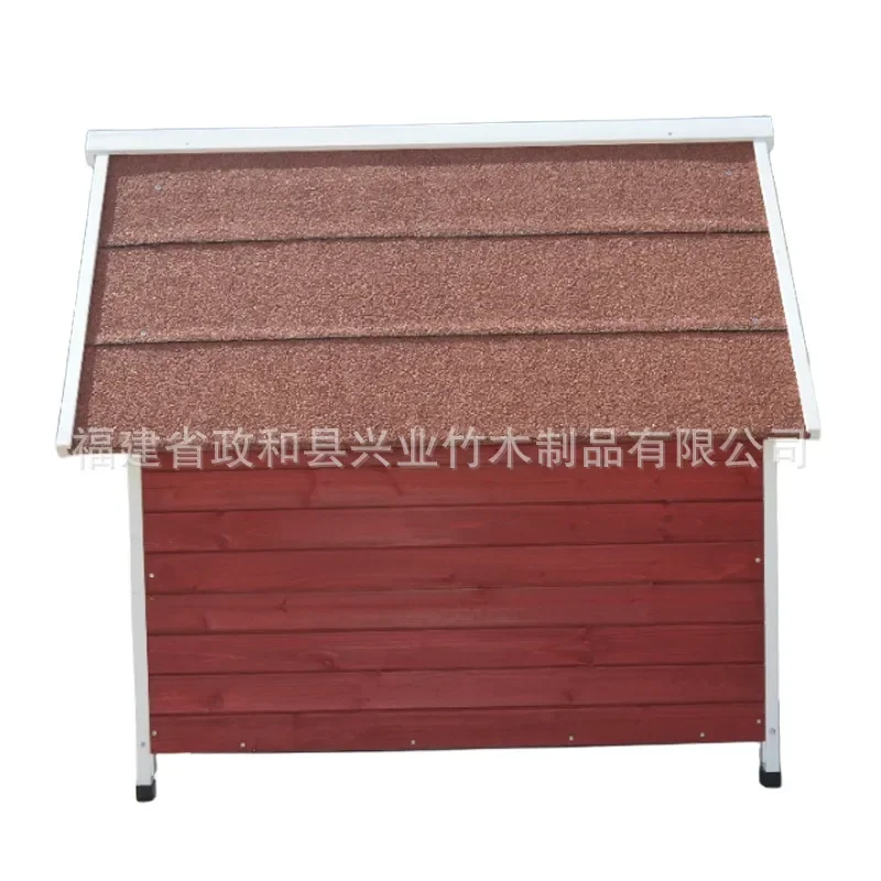 Large Solid Wood Outdoor Dog House Waterproof Rainproof Pet Kennel Shelter for Big Dogs Garden Yard Use