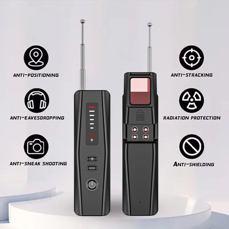Detektor ukrytej kamery Sygnał bezprzewodowy Skaner podczerwieni Detektor zapobiegający lotaniu Antyszpiegowskie urządzenia wyszukiwania GPS Ochrona bezpieczeństwa