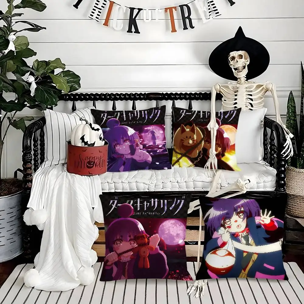 

Anime Cute D-Dark GatheringS Yayoi Pillow Case Soft Plush Fabric Double Sided Print Decorative Home Living Room Gift Cushion