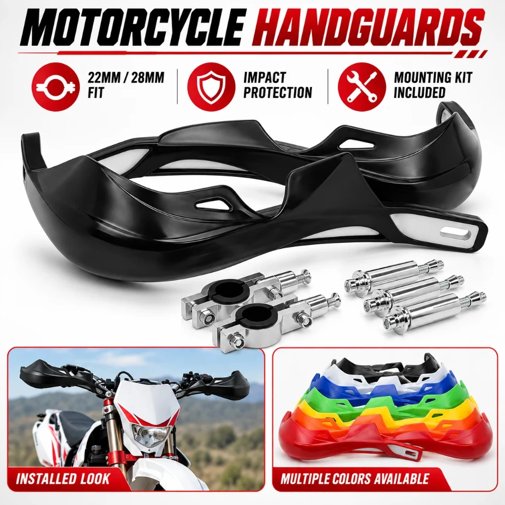 Universal Motorcycle Handguards 22mm 28mm Handlebar Hand Guards For KTM Honda Yamaha Kawasaki Suzuki Dirt Bike Motocross Enduro