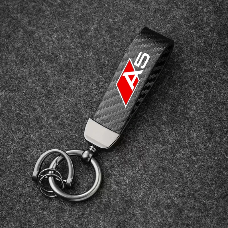 Advanced carbon fiber alloy key chain key For Audi a1 A3 A4 A5 A6 A7 A8 Q3 Q5 Q7 tt car Accessories