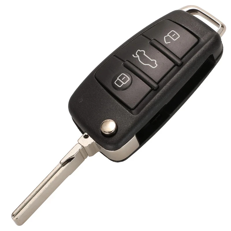 315/433/868MHz 8E Chip 8E0837220Q/M/T/R Af Flip 3 Button Remote Car Key Fob For 2005 - 2011 Audi A6L Q7 8E0837220Q