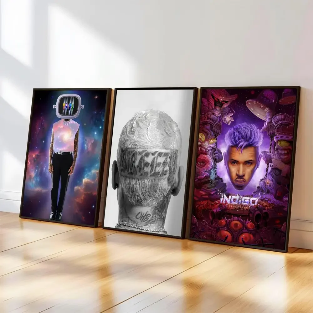 C-Chris B-Brown Poster, Musikalbum-Cover für Zimmer, Leinwandgemälde, Kunstdruck, Heimwanddekoration, Bild, Geschenk