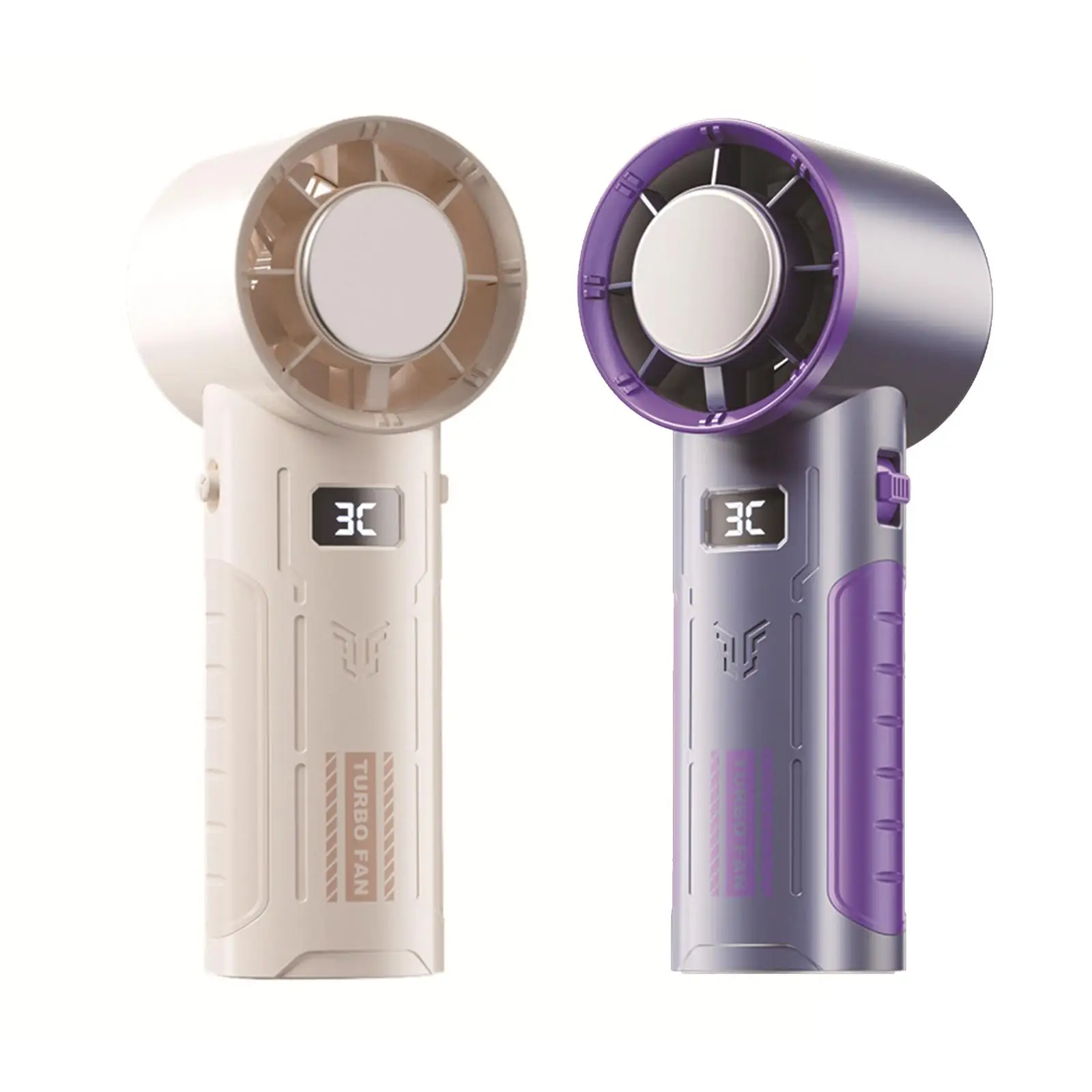 휴대용 선풍기 냉각 아이스 패드 기술 컴팩트 고압 터빈 베인 미니 선풍기, 야외 기숙사 침실 책상 캠핑용