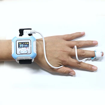 Health Homecare Electricity-Powered Sleep Apnea Machine Sleep App Wrist Pulse Oximeter Color OLED Screen Rechargeable Battery